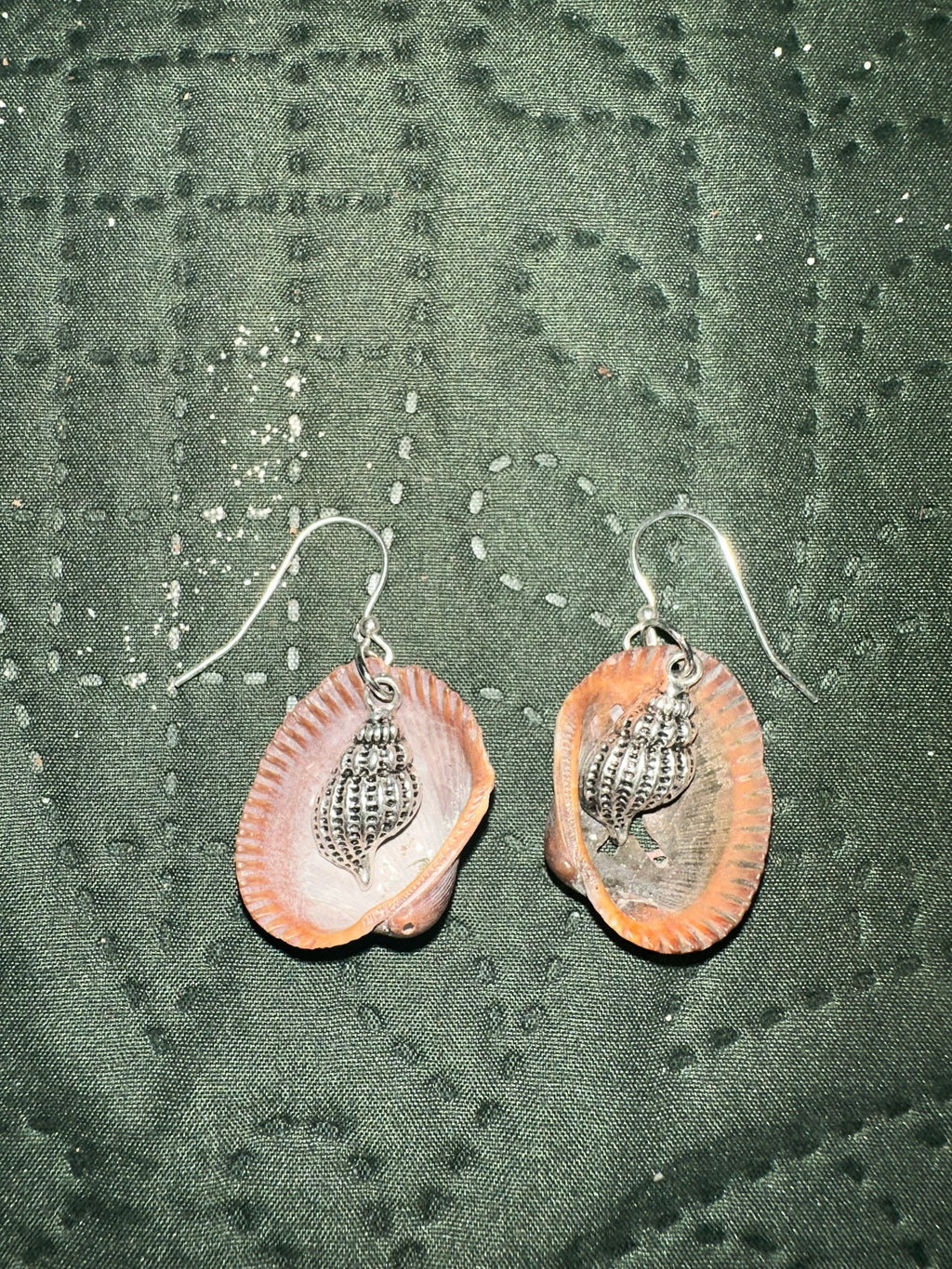 Tidepool treasure shell drop earrings