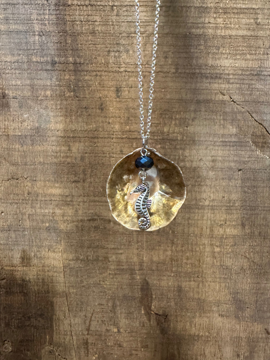 Seahorse shell necklace
