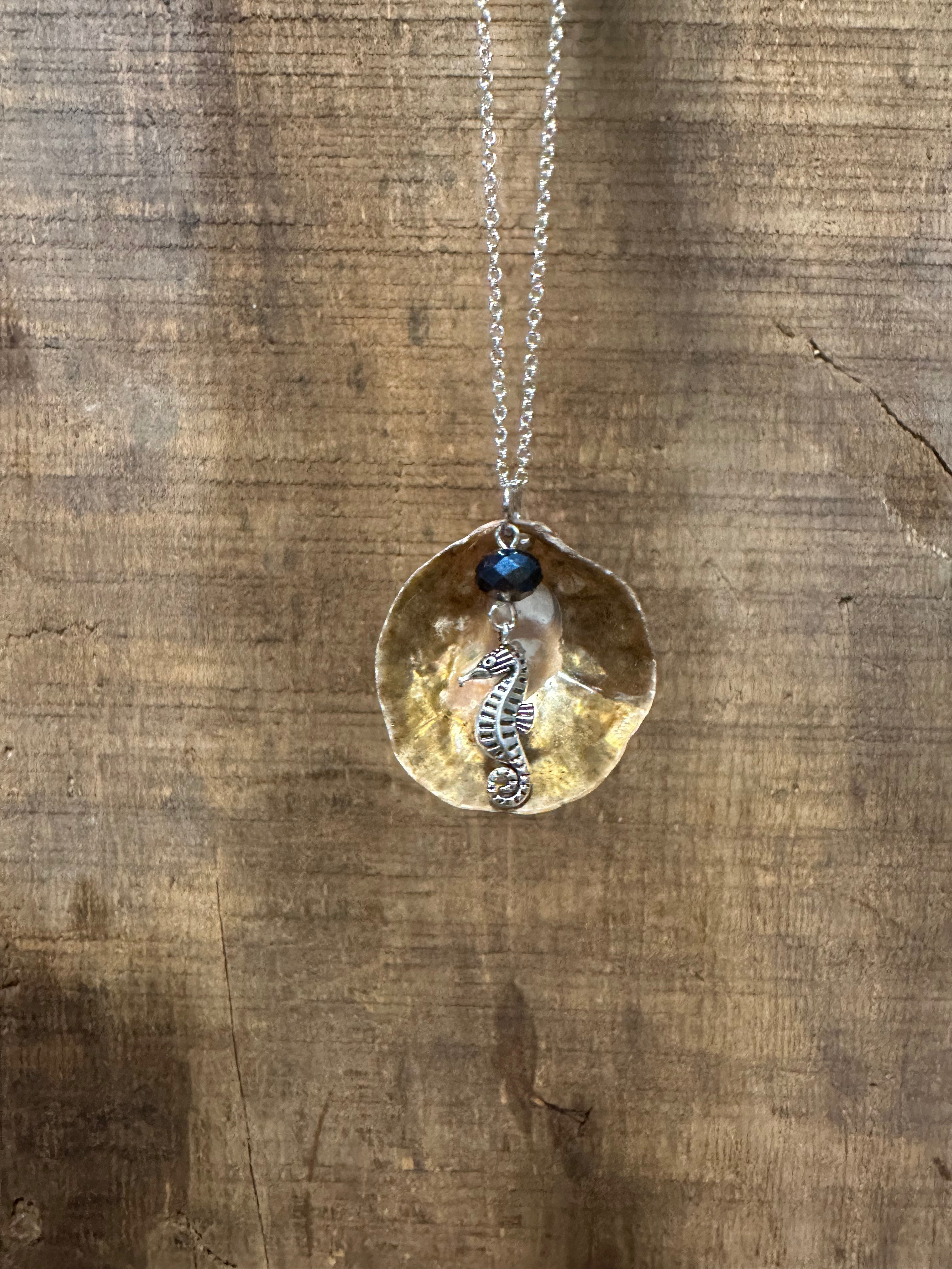 Seahorse shell necklace