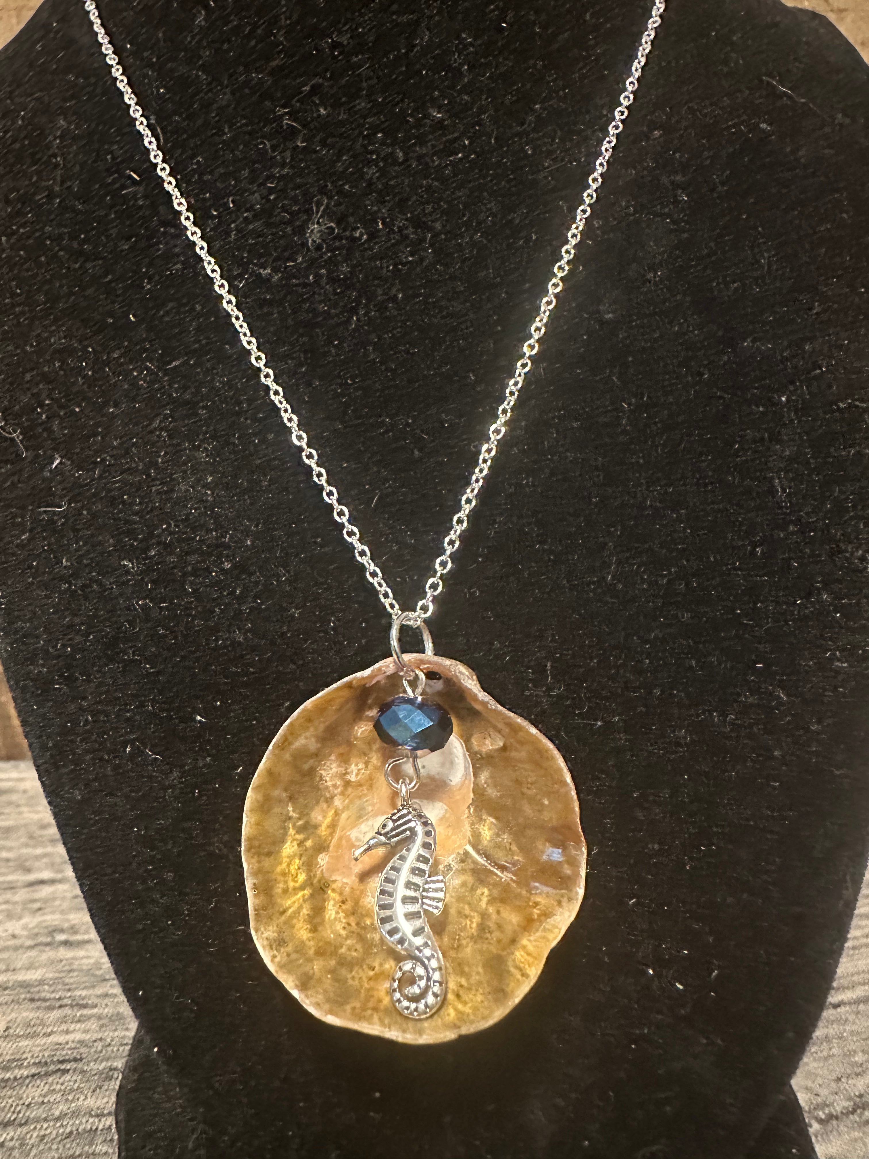 Seahorse shell necklace